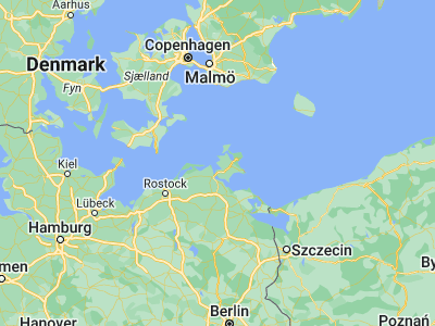 Map showing location of Ummanz (54.46667, 13.18333)