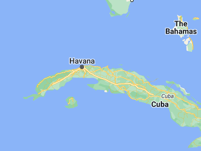 Map showing location of Unión de Reyes (22.79528, -81.5375)