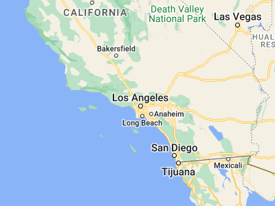 Map showing location of Universal City (34.1389, -118.35341)