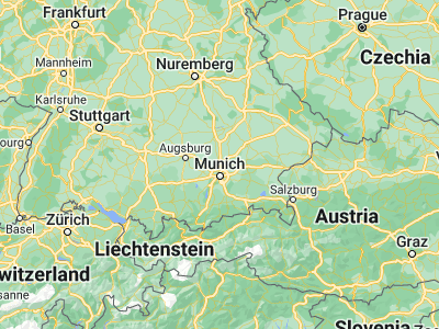 Map showing location of Unterschleißheim (48.28038, 11.57684)