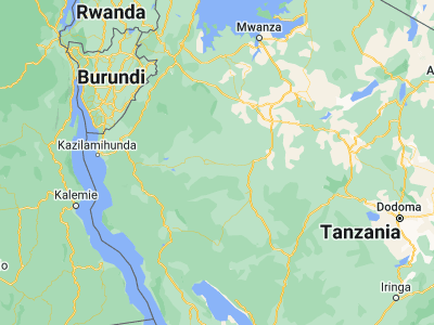 Map showing location of Urambo (-5.06667, 32.05)