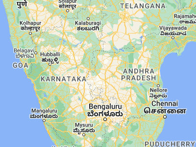 Map showing location of Uravakonda (14.95, 77.26667)