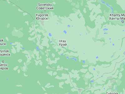 Map showing location of Uray (60.13044, 64.78896)