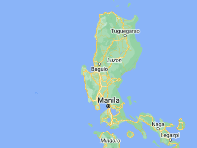 Map showing location of Urdaneta (15.97611, 120.57111)