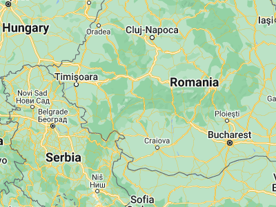 Map showing location of Uricani (45.33731, 23.1524)