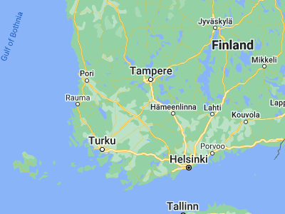 Map showing location of Urjala (61.08333, 23.53333)