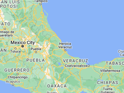 Map showing location of Ursulo Galván (19.40446, -96.35959)