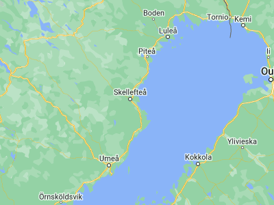 Map showing location of Ursviken (64.71261, 21.1658)
