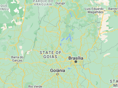 Map showing location of Uruaçu (-14.52472, -49.14083)