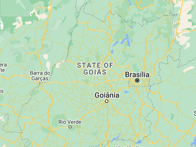 Map showing location of Uruana (-15.49806, -49.6875)