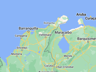Map showing location of Urumita (10.55894, -73.01232)