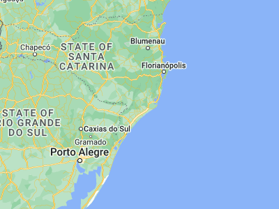 Map showing location of Urussanga (-28.51778, -49.32083)