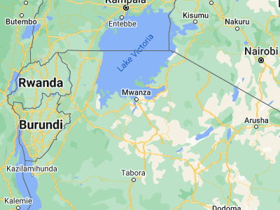 Map showing location of Usagara (-2.68333, 33)