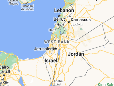 Map showing location of Usarin (32.12499, 35.30999)