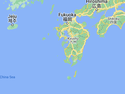 Map showing location of Ushibuka (32.19056, 130.02278)