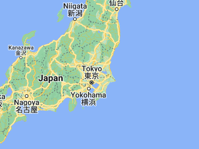 Map showing location of Ushiku (35.96667, 140.13333)