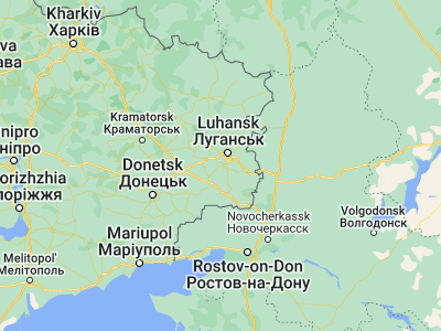 Map showing location of Uspenka (48.39028, 39.16194)