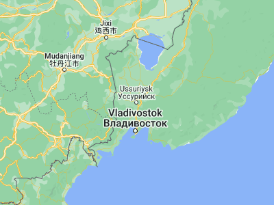 Map showing location of Ussuriysk (43.80291, 131.94578)