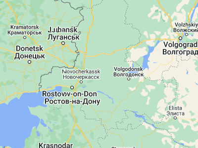 Map showing location of Ust’-Donetskiy (47.6419, 40.87182)