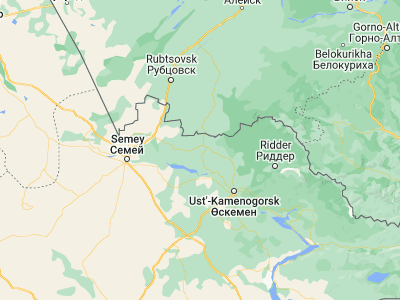 Map showing location of Ūst’-Talovka (50.54927, 81.84997)
