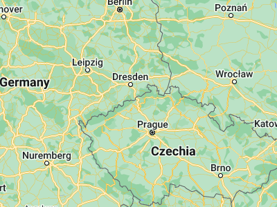 Map showing location of Ústí nad Labem (50.6607, 14.03227)