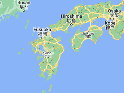 Map showing location of Usuki (33.10806, 131.78778)