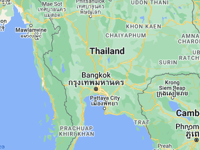 Map showing location of Uthai (14.36278, 100.67203)