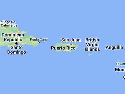 Map showing location of Utuado (18.26551, -66.70045)