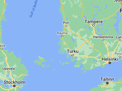 Map showing location of Uusikaupunki (60.80043, 21.40841)