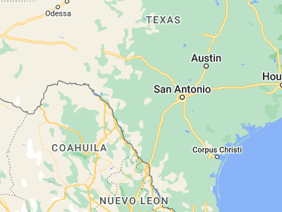 Map showing location of Uvalde (29.20968, -99.78617)
