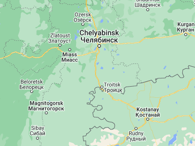 Map showing location of Uvel’skiy (54.4446, 61.3574)