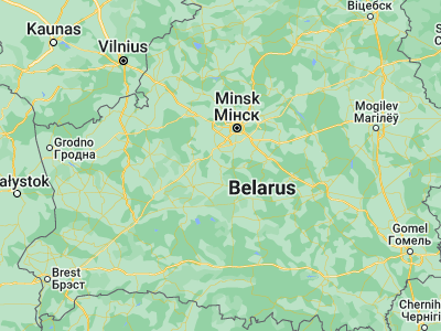 Map showing location of Uzda (53.4627, 27.2137)