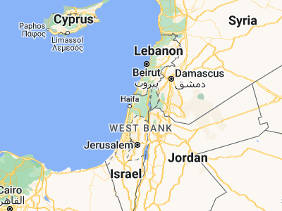 Map showing location of ‘Uzeir (32.79212, 35.32984)