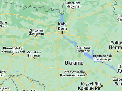Map showing location of Uzyn (49.82619, 30.41487)