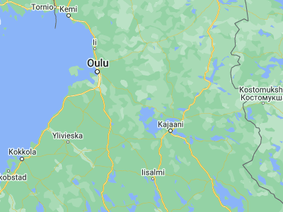 Map showing location of Vaala (64.56667, 26.83333)