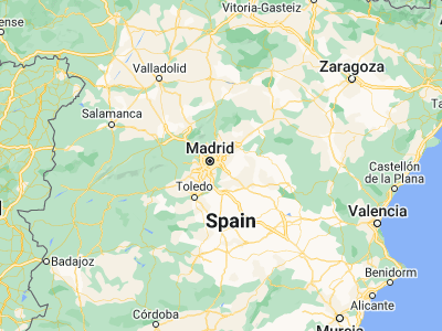 Map showing location of Vaciamadrid (40.32605, -3.51088)