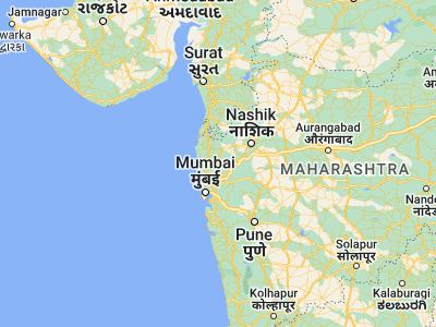 Map showing location of Vāda (19.65, 73.13333)