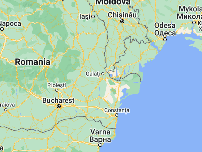 Map showing location of Vădeni (45.36667, 27.93333)