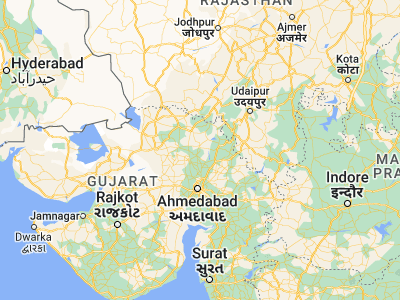 Map showing location of Vadnagar (23.78593, 72.63893)