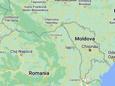 Map showing location of Vadu Moldovei (47.38333, 26.36667)