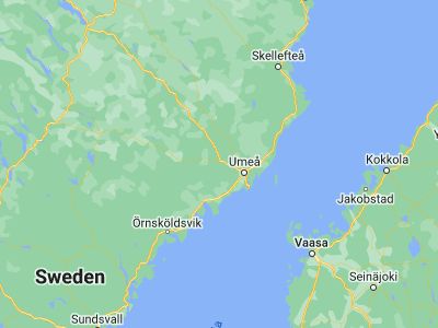 Map showing location of Vännäs (63.90676, 19.75712)