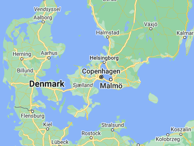 Map showing location of Værløse (55.78251, 12.36856)