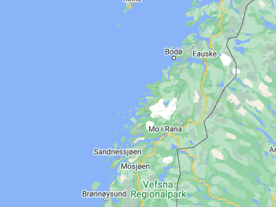 Map showing location of Vågaholmen (66.71367, 13.28711)