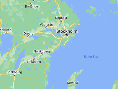 Map showing location of Vagnhärad (58.95, 17.51667)
