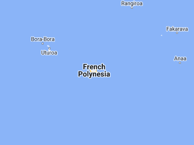 Map showing location of Vairao (-17.78333, -149.28333)