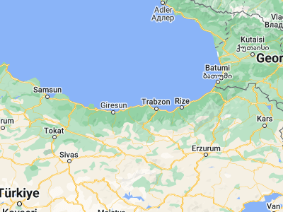 Map showing location of Vakfıkebir (41.04583, 39.27639)