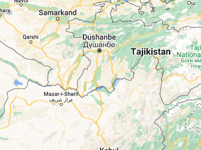 Map showing location of Vakhsh (37.71485, 68.83456)