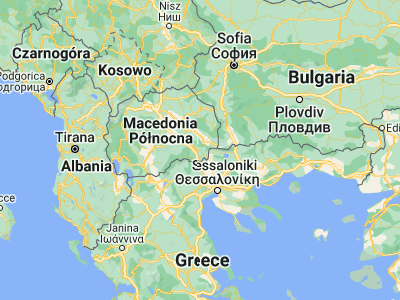 Map showing location of Valandovo (41.31694, 22.56111)