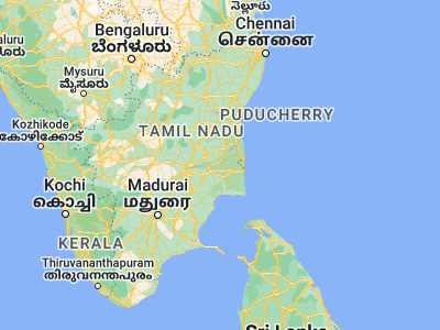 Map showing location of Valangaiman (10.89012, 79.39322)