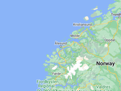 Map showing location of Valderøy (62.5007, 6.13472)